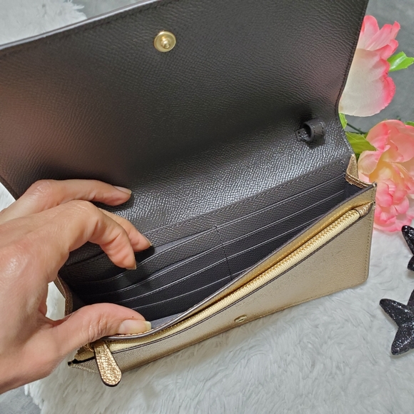 NwT COACH Gold Glitter Crossbody Party Bag - Picture 7 of 11